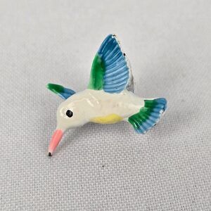 Vintage Enamel Bird Brooch